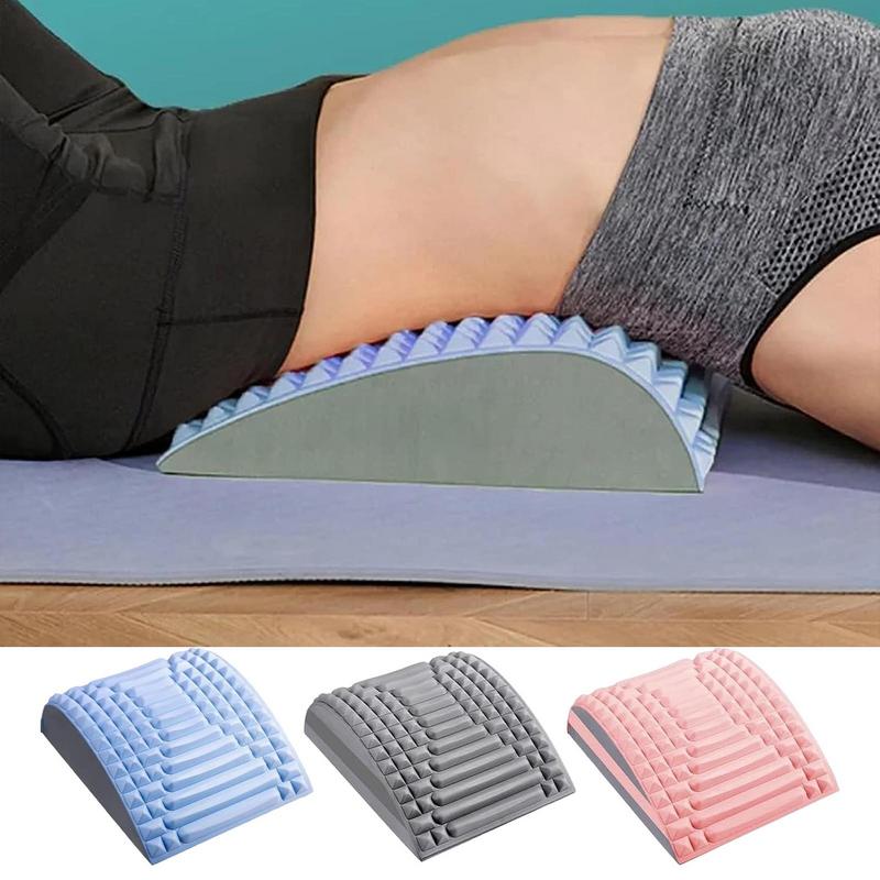 Gym Floor Mats - Back Stretcher Pillow Lumbar Mat Trainer