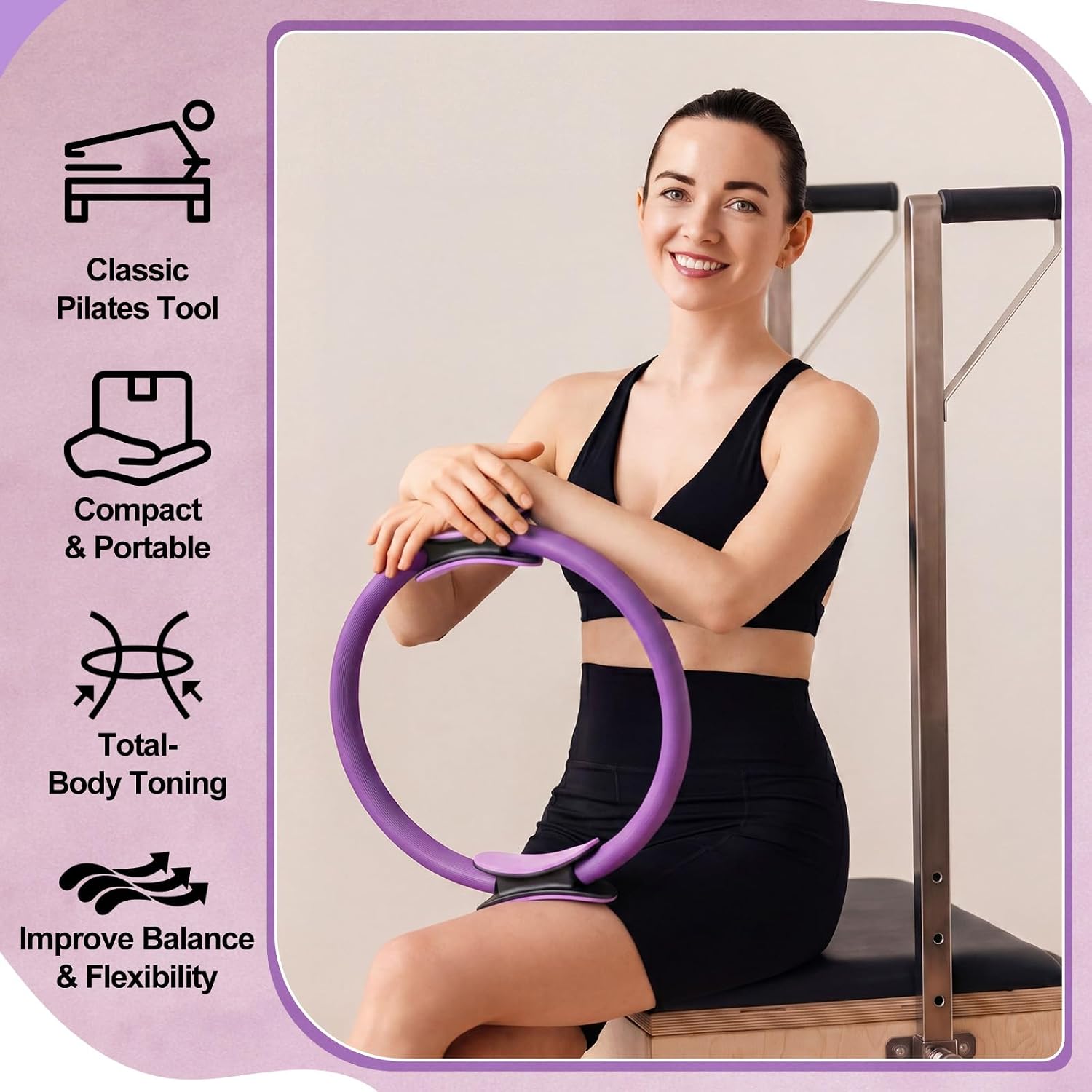 12 Pcs Pilates Ring Set Dual S - Pilates Ring Circle review and price
