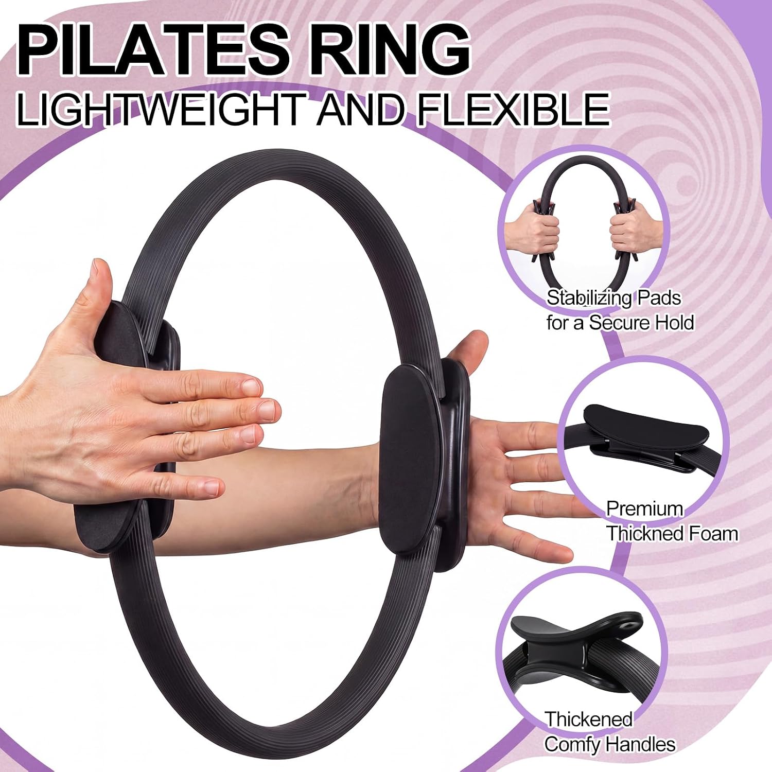 12 Pcs Pilates Ring Set Dual S - Pilates Ring Circle review and price