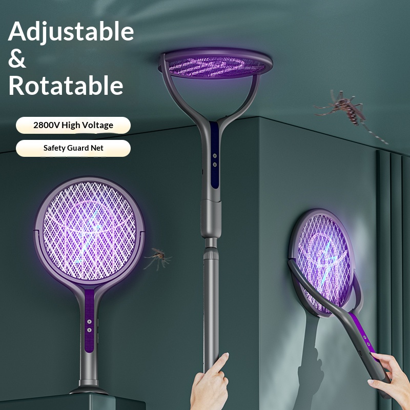 Rotating Head Bug Zapper Racke - Head Racket Boom review and price
