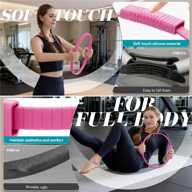 Eco-Friendly Double Handle Sil - Pilates Ring Circle review and price